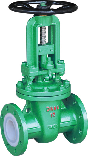 PTFE lining Gate valve